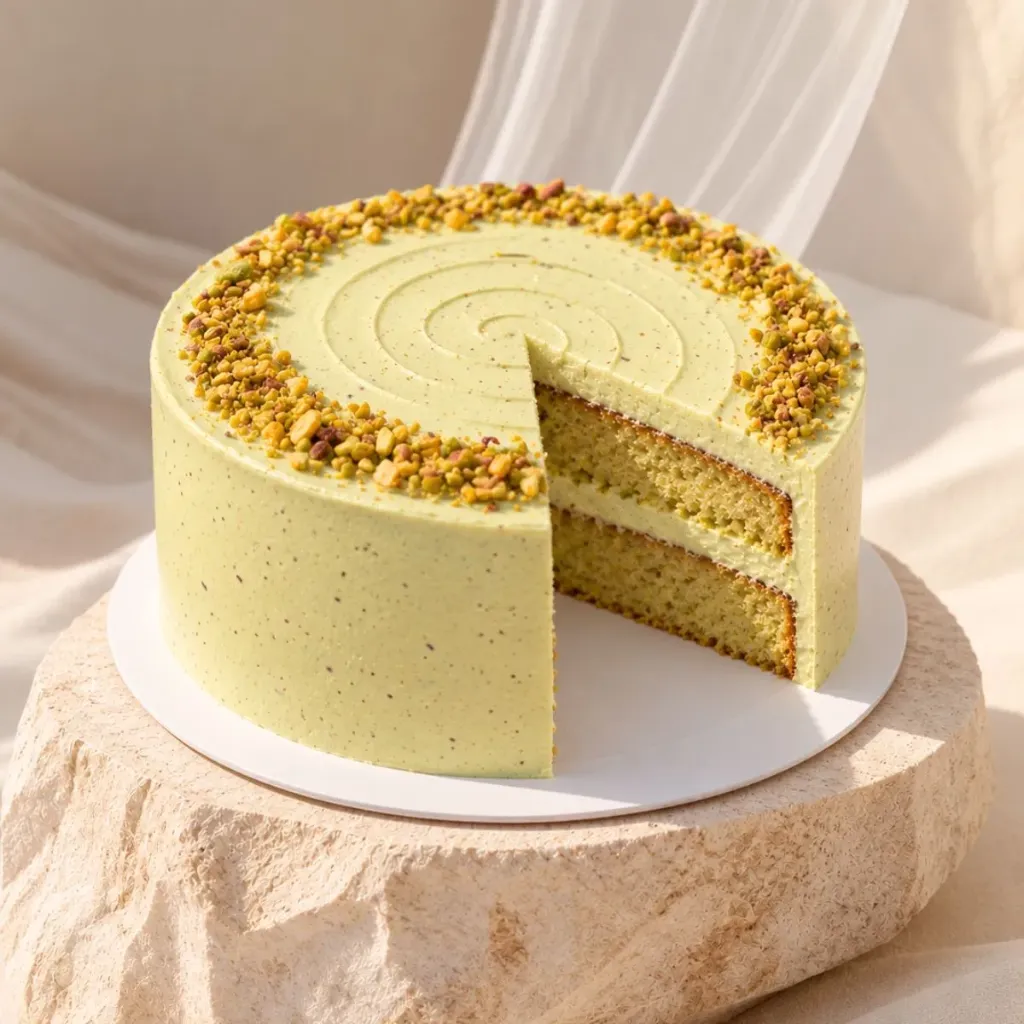 Guilt-Free Pistachio Cake (GF)