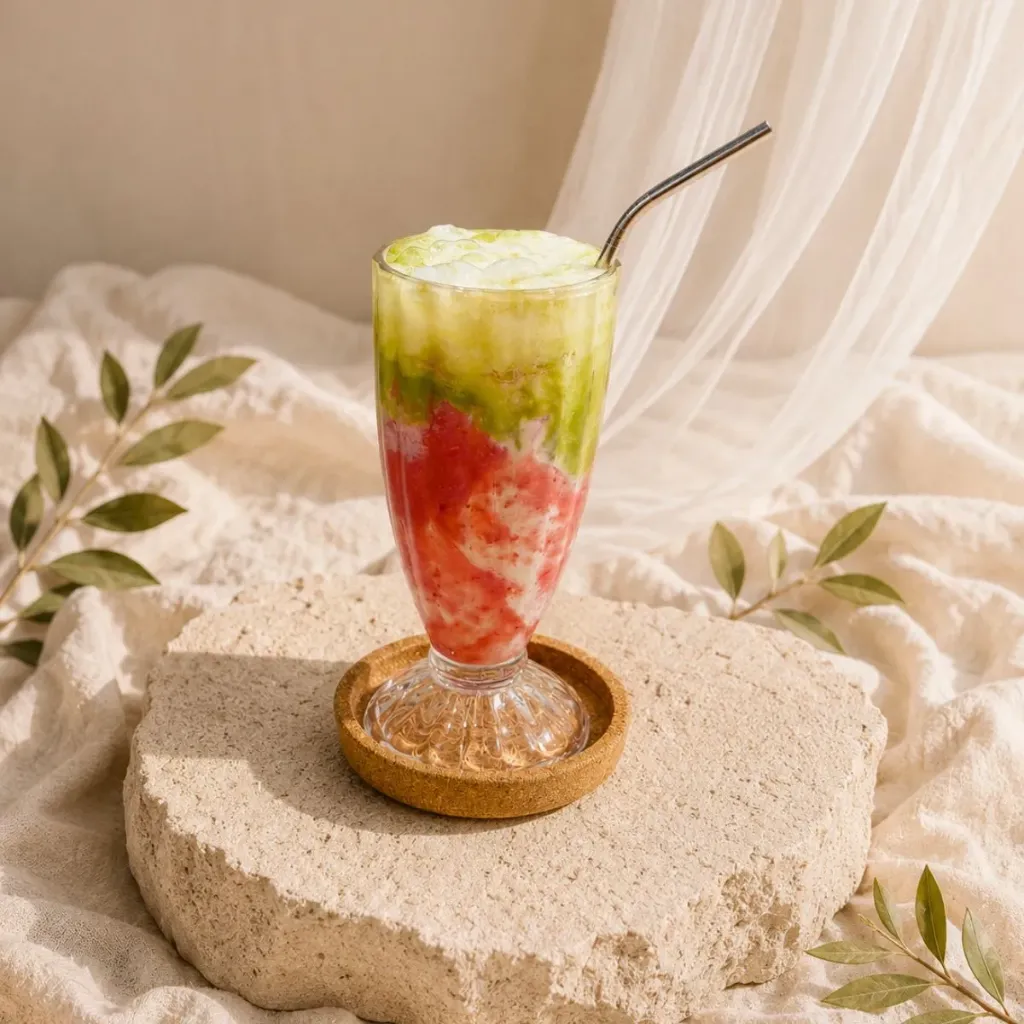 Strawberry Matcha Latte
