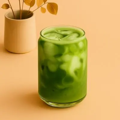 Iced matcha latte