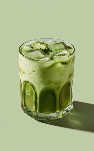 Iced matcha latte